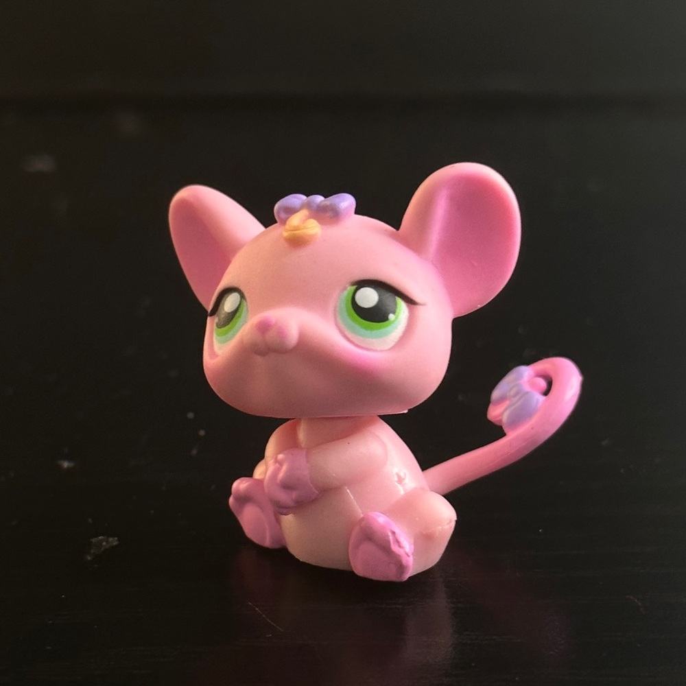 LPS Pink Mouse #303 Authentic Littlest Petshop